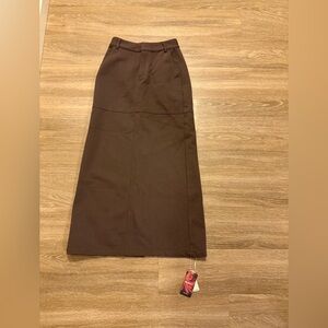 BNWT OGL Longline Brown Maxi Skirt